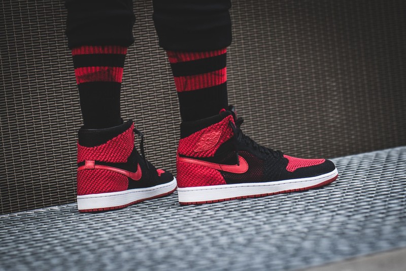 Jordan 1 best sale banned flyknit